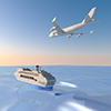 旅客機｜豪華客船 - 観光旅行｜無料イラスト素材