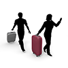旅｜旅行者｜カバン - 観光旅行｜無料イラスト素材