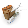 旅客機｜船｜カバン - 観光旅行｜無料イラスト素材