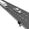 ヒッチハイク｜トラック｜車 - 観光旅行｜無料イラスト素材